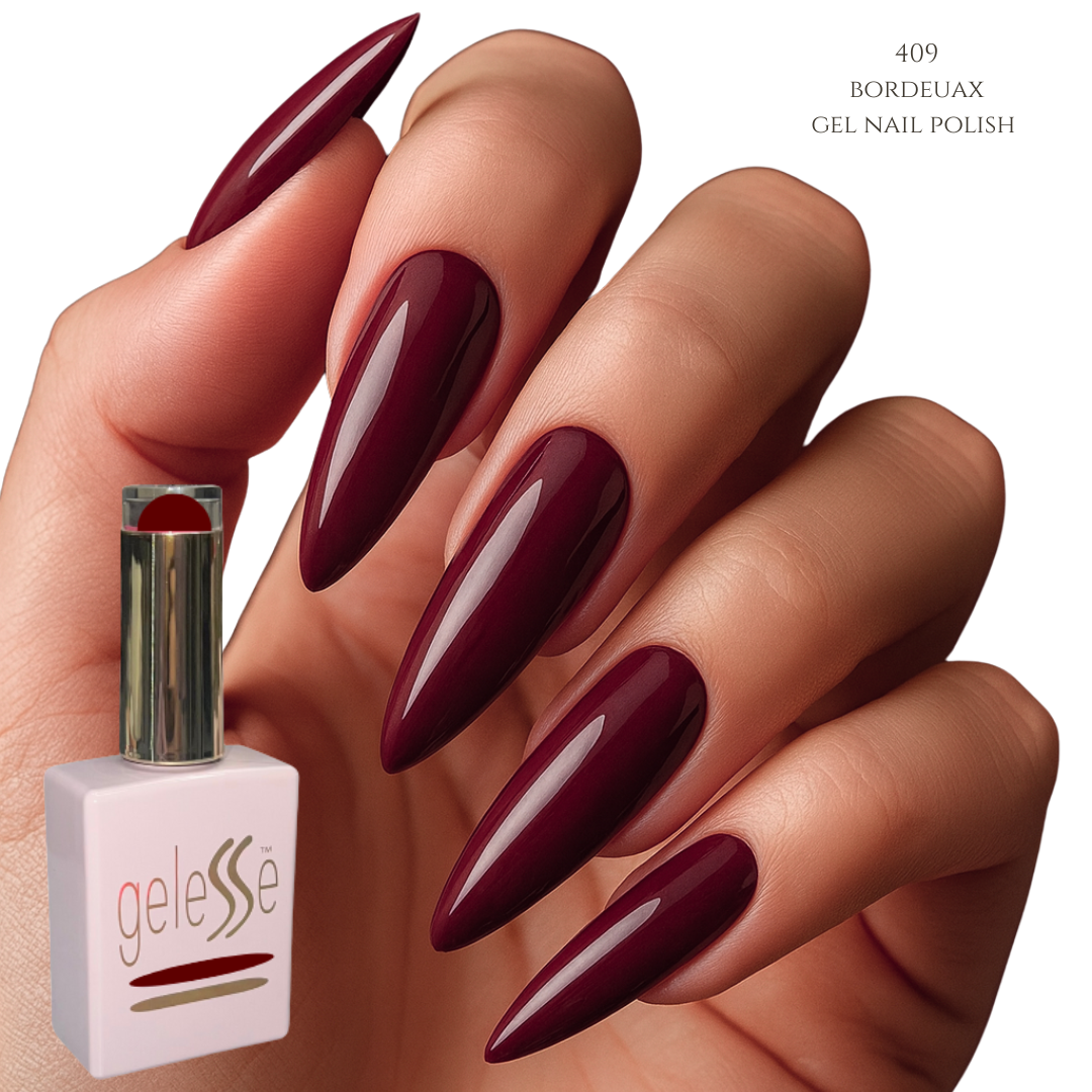 Bordeaux gel nail polish 409 by geleSSe.